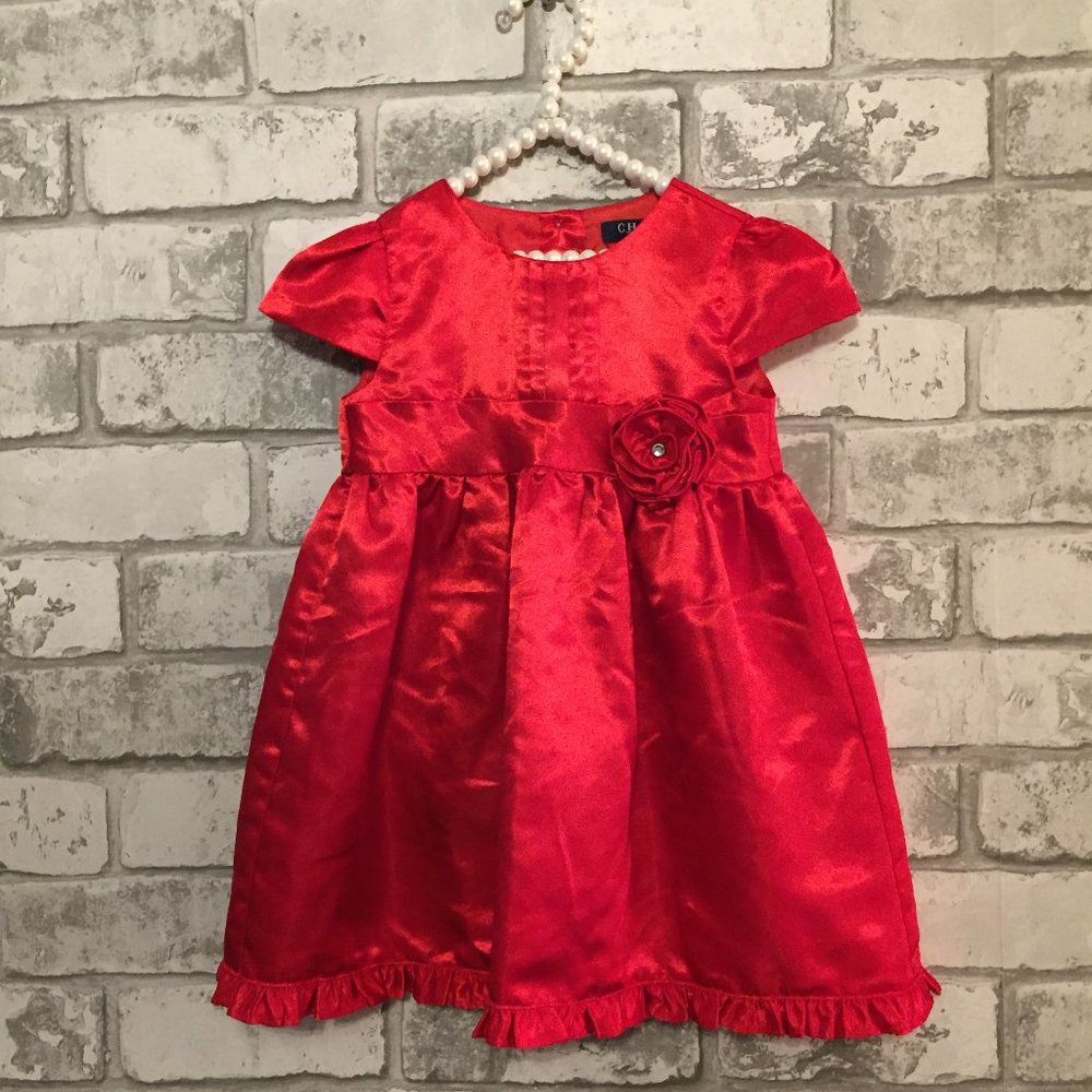 Chaps Baby Girl's Holiday Dress Size 18 Months